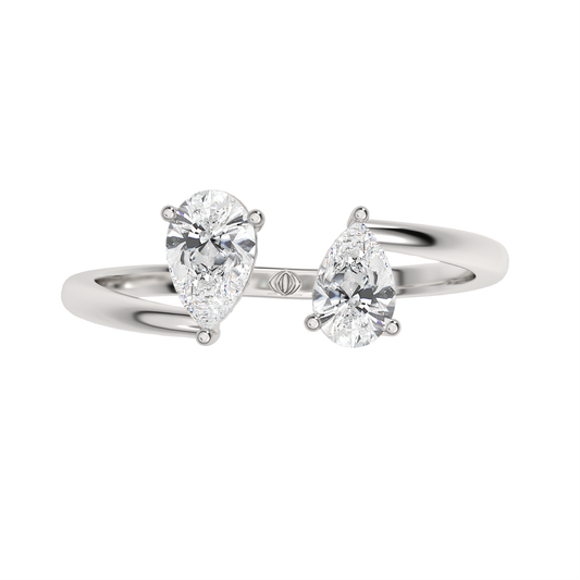 White Gold-Nebula Twist Lab-Grown Diamond Cocktail Ring_view=TOP