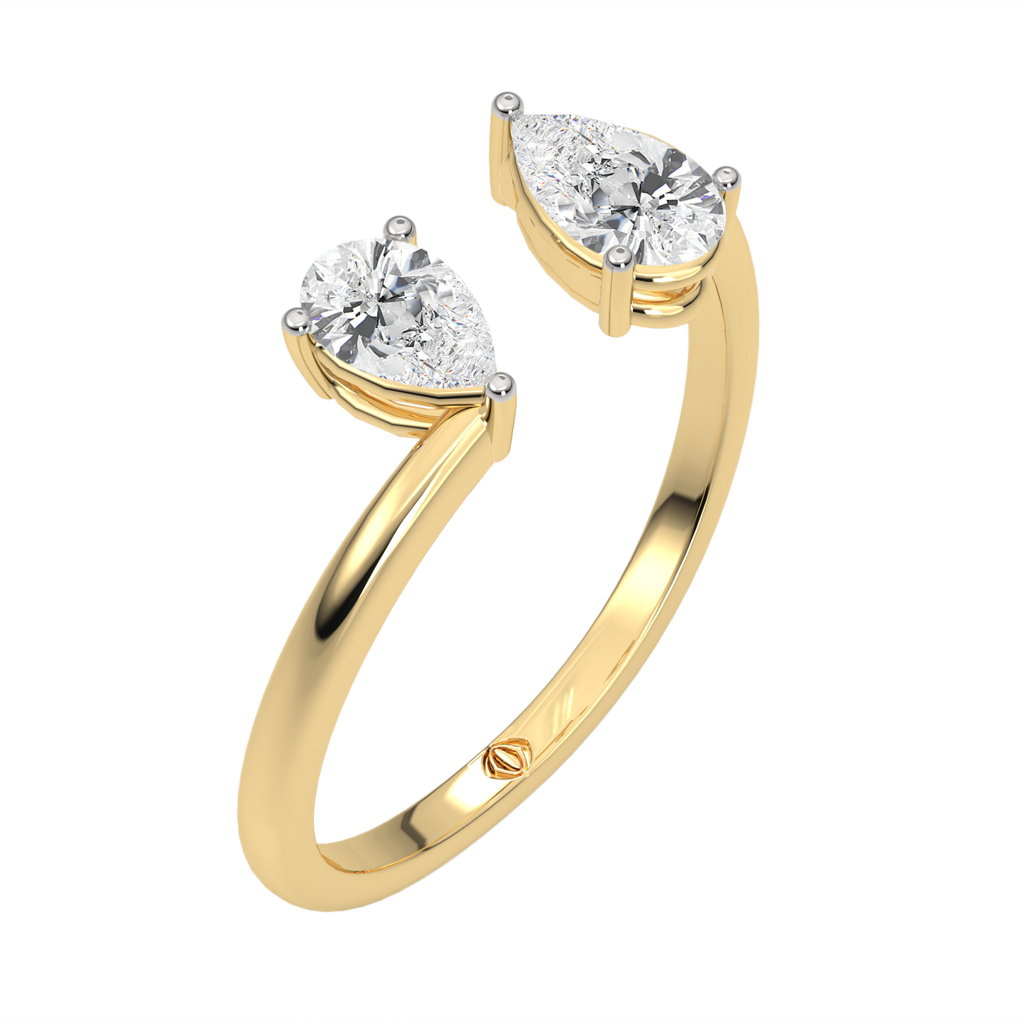 Yellow Gold-Nebula Twist Lab-Grown Diamond Cocktail Ring_view=3DV