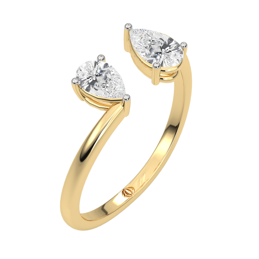 Yellow Gold-Nebula Twist Lab-Grown Diamond Cocktail Ring_view=3DV