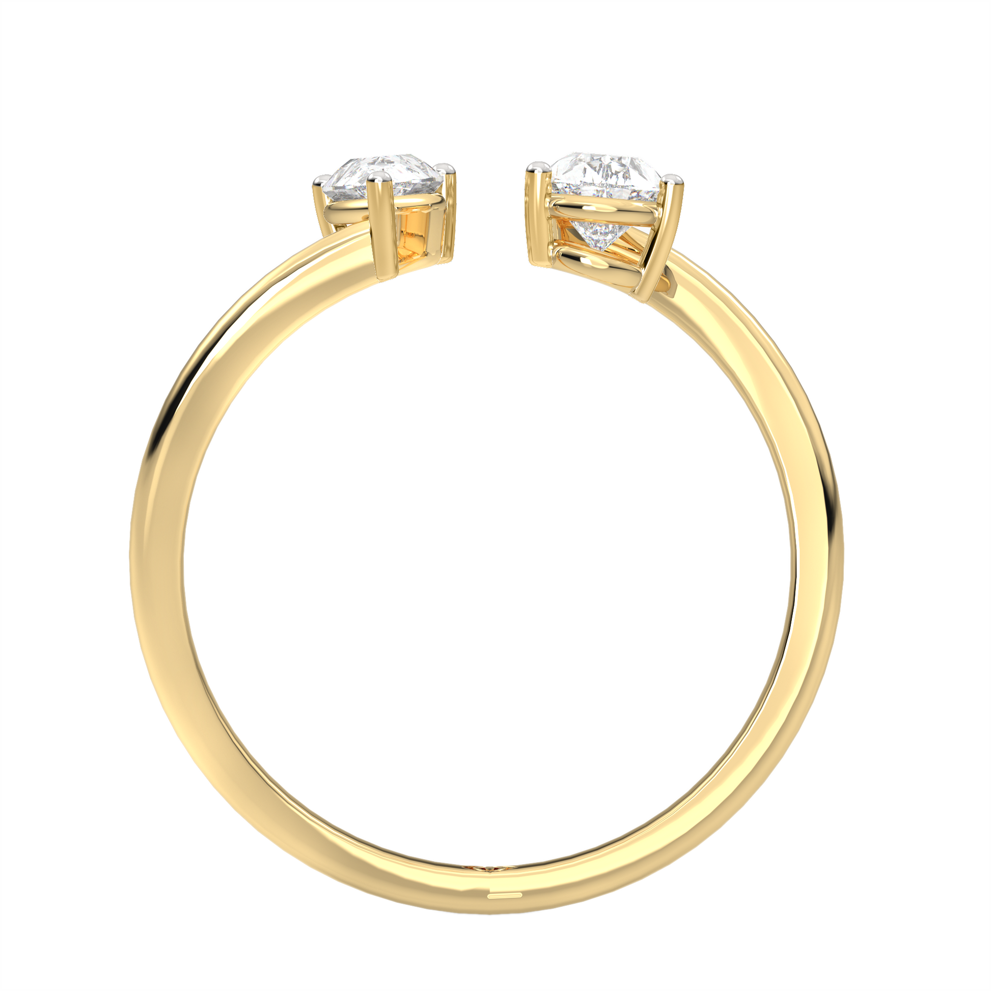 Yellow Gold-Nebula Twist Lab-Grown Diamond Cocktail Ring_view=FRONT