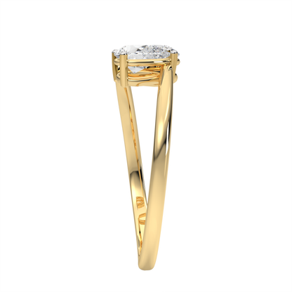 Yellow Gold-Nebula Twist Lab-Grown Diamond Cocktail Ring_view=SIDE