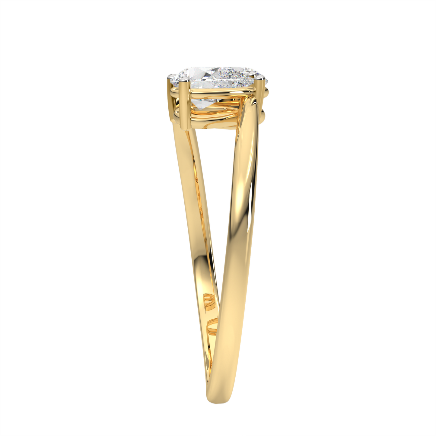 Yellow Gold-Nebula Twist Lab-Grown Diamond Cocktail Ring_view=SIDE