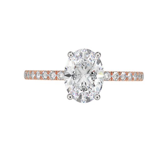 Pink Gold-Luna Channel-Set Lab-Grown Diamond Engagement Ring_view=TOP
