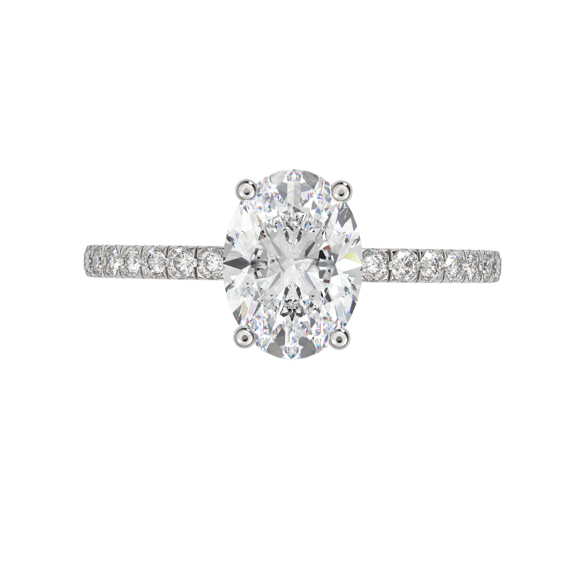 White Gold-Luna Channel-Set Lab-Grown Diamond Engagement Ring_view=TOP