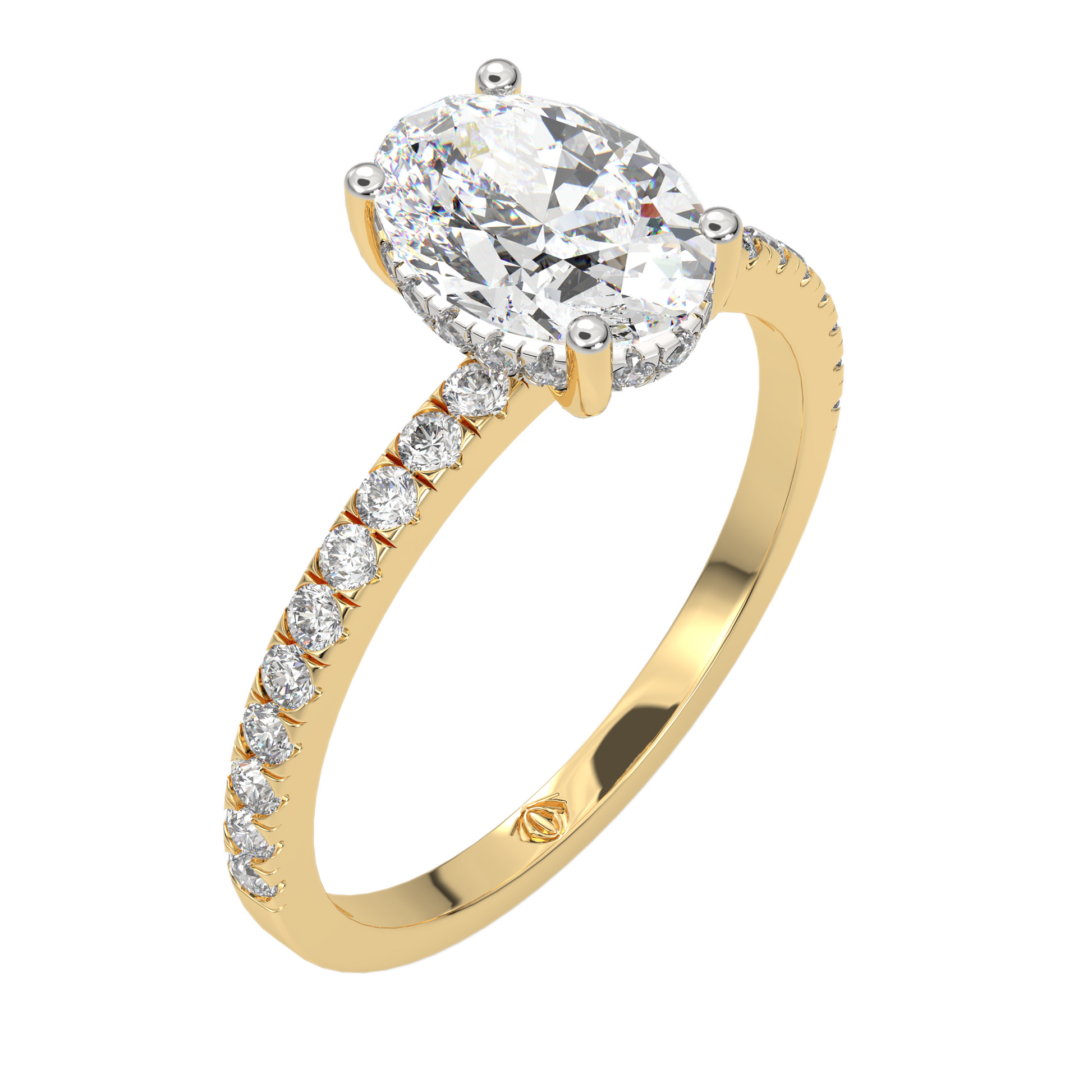 Yellow Gold-Luna Channel-Set Lab-Grown Diamond Engagement Ring_view=3DV