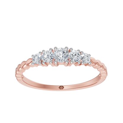 Pink Gold-Horizon Lab Diamond Band_view=3DH