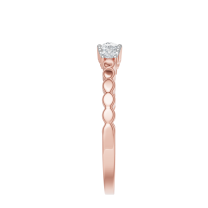 Pink Gold-Horizon Lab Diamond Band_view=SIDE