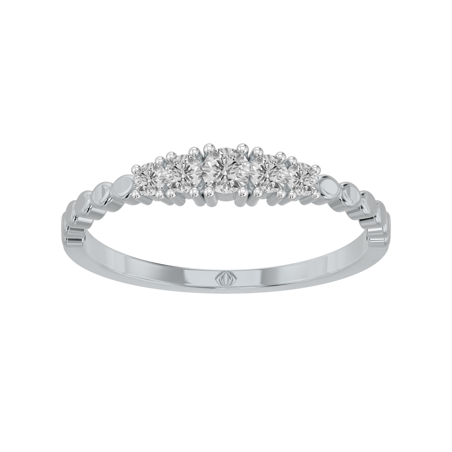 White Gold-Horizon Contemporary Lab-Grown Diamond Band_view=3DH