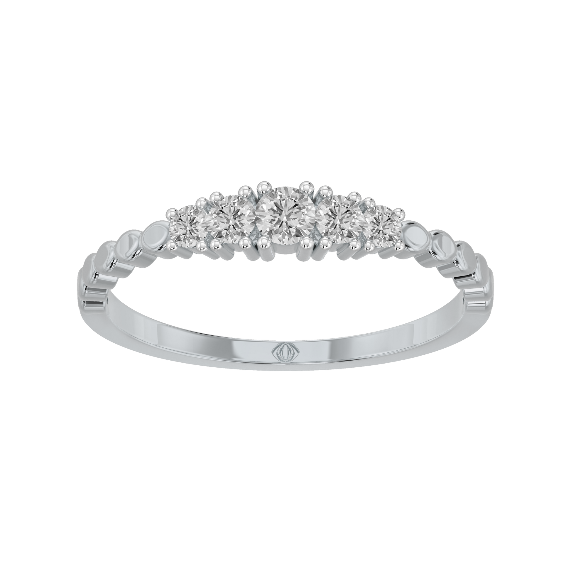 White Gold-Horizon Contemporary Lab-Grown Diamond Band_view=3DH