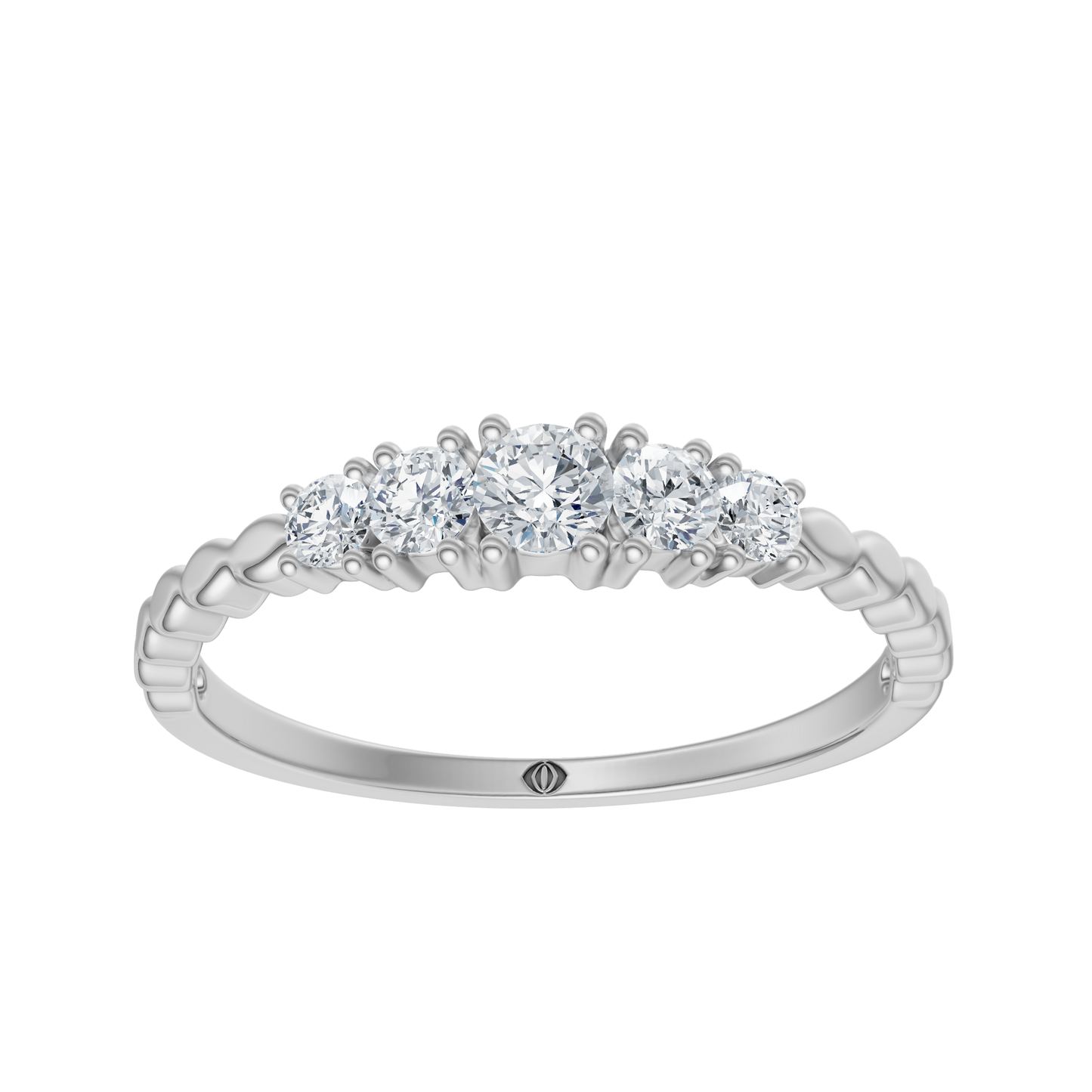 White Gold-Horizon Lab Diamond Band_view=3DH