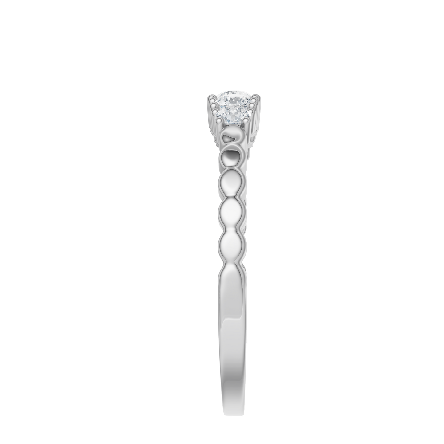 White Gold-Horizon Lab Diamond Band_view=SIDE