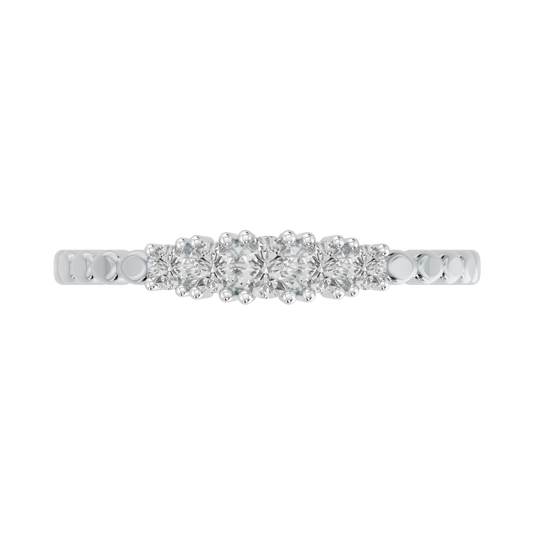 White Gold-Horizon Contemporary Lab-Grown Diamond Band_view=TOP