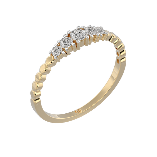 Yellow Gold-Horizon Contemporary Lab-Grown Diamond Band_view=3DV