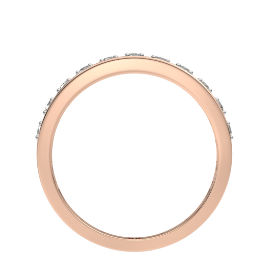 Pink Gold-Eclipse Lab-Grown Diamond Band_view=FRONT