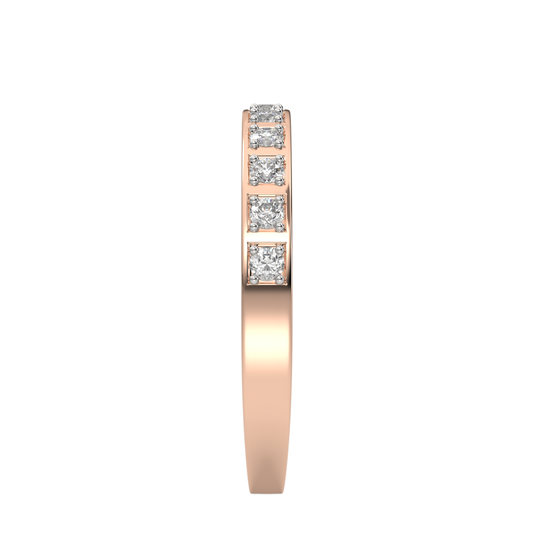 Pink Gold-Eclipse Lab-Grown Diamond Band_view=SIDE