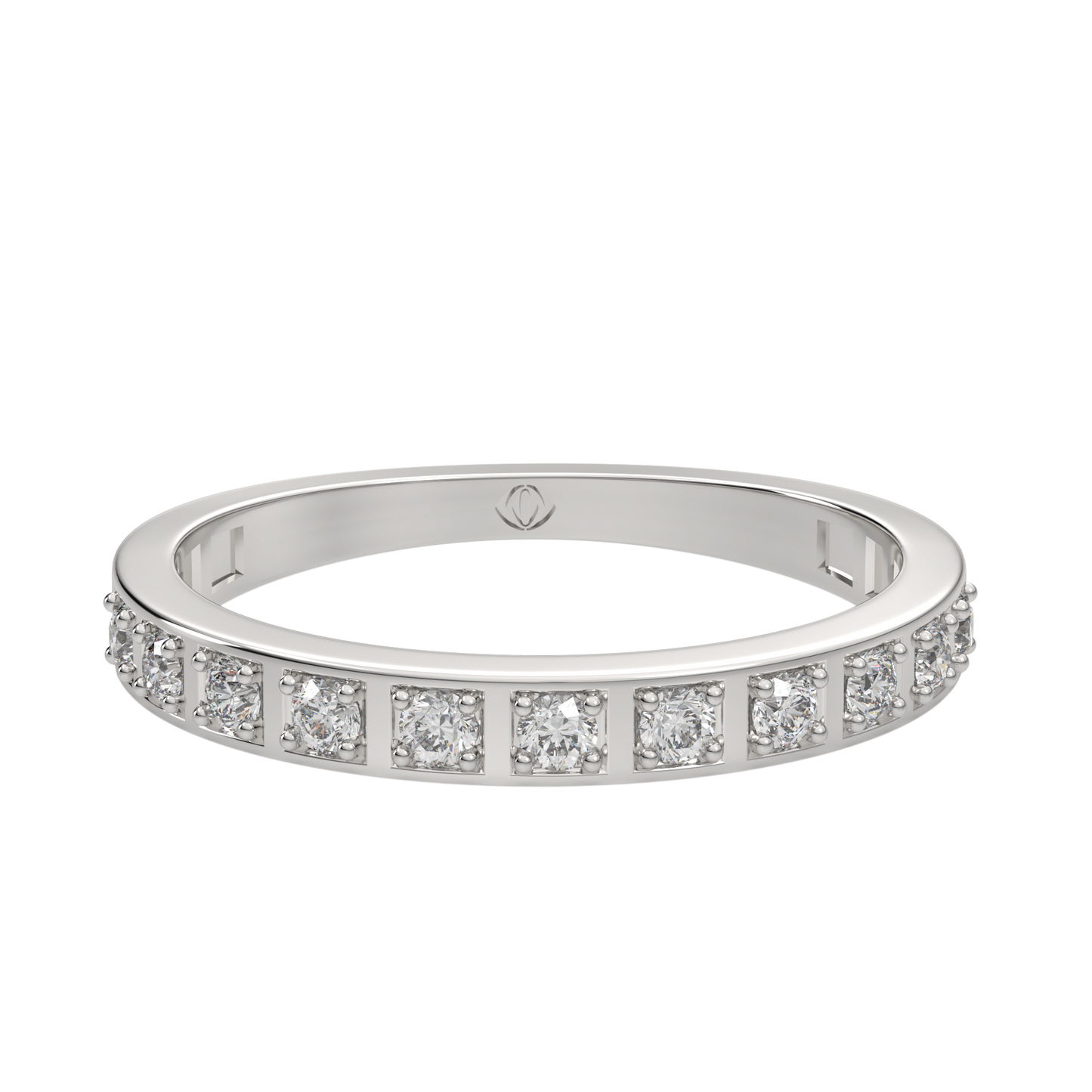 White Gold-Eclipse Lab-Grown Diamond Band_view=3DH
