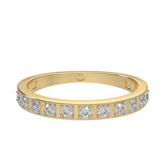 Yellow Gold-Eclipse Lab-Grown Diamond Band_view=3DH