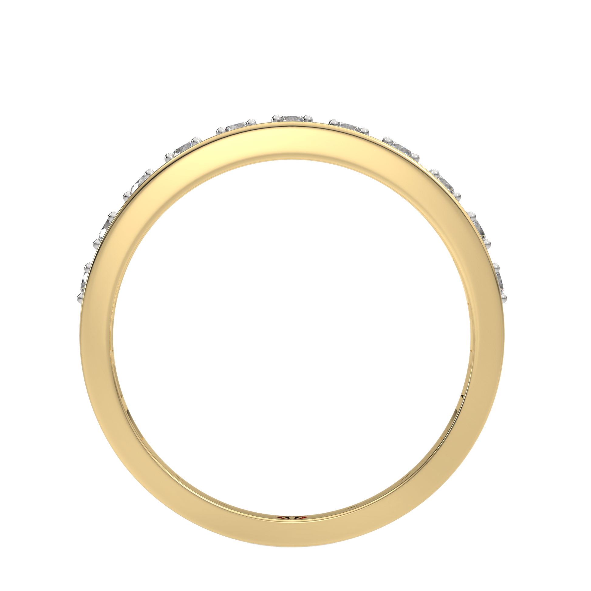 Yellow Gold-Eclipse Lab-Grown Diamond Band_view=FRONT