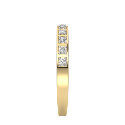 Yellow Gold-Eclipse Lab-Grown Diamond Band_view=SIDE