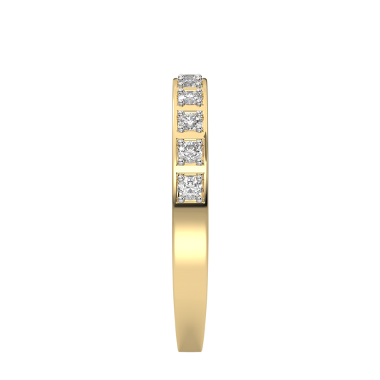 Yellow Gold-Eclipse Lab-Grown Diamond Band_view=SIDE
