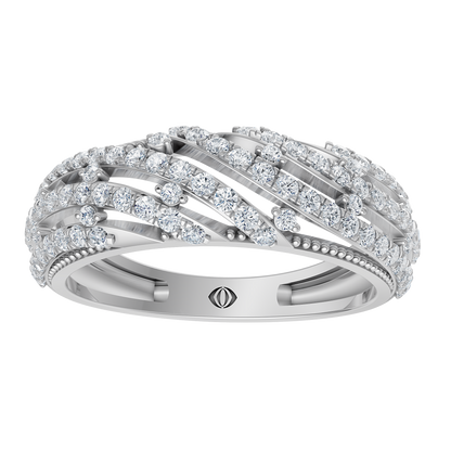 White Gold-Crest Lab Diamond Band_view=3DH