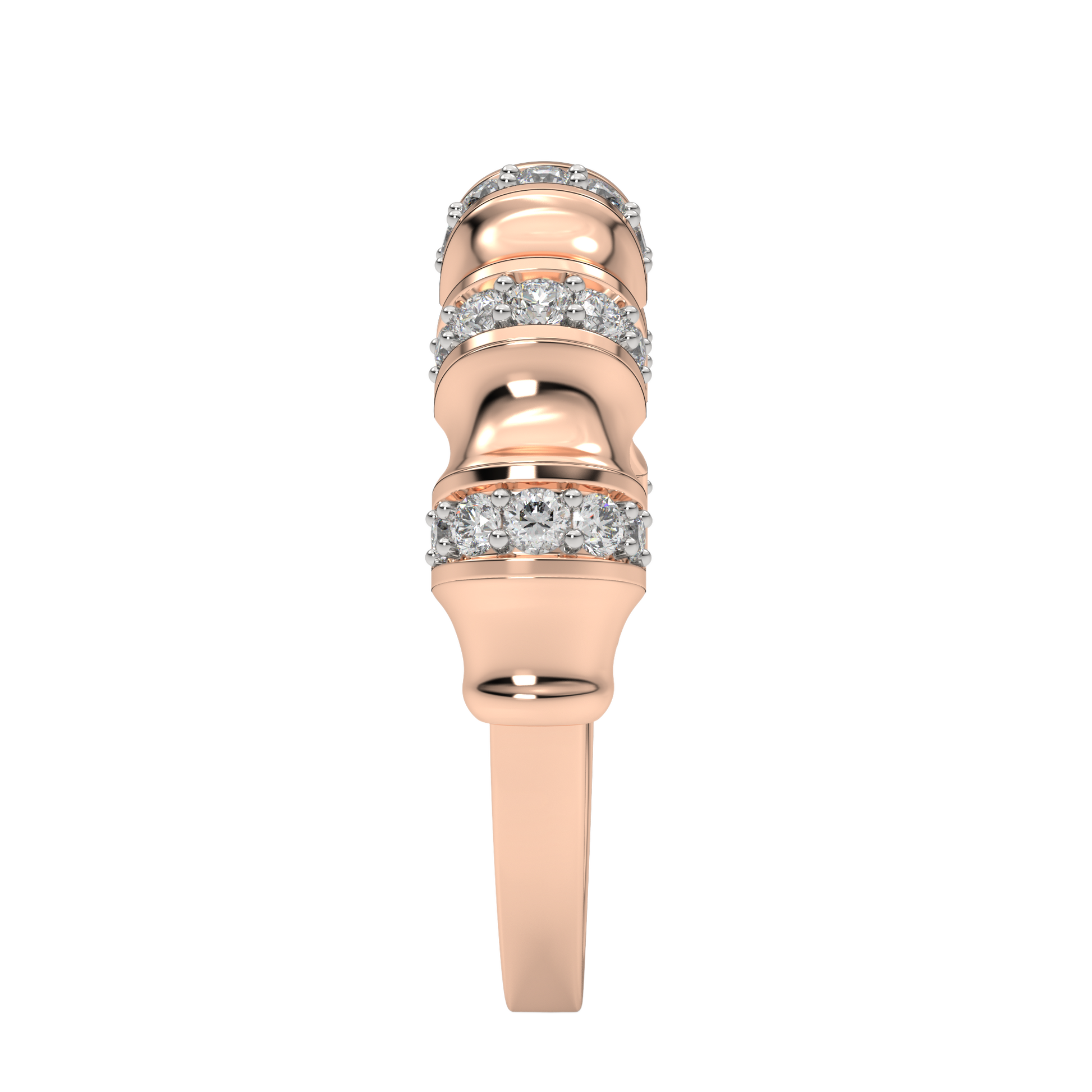 Pink Gold-Aurora Lab-Grown Diamond Band_view=SIDE