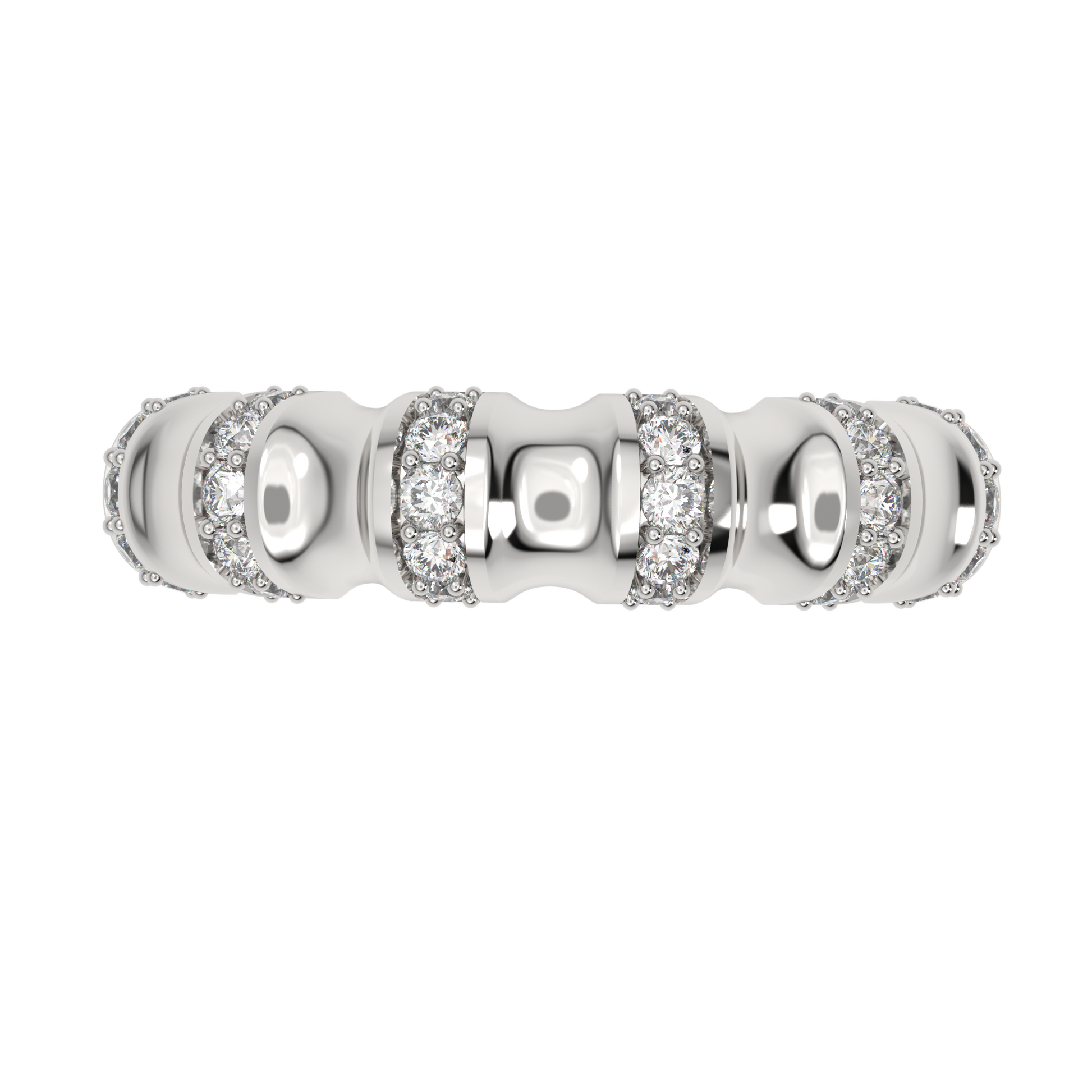 White Gold-Aurora Lab-Grown Diamond Band_view=TOP