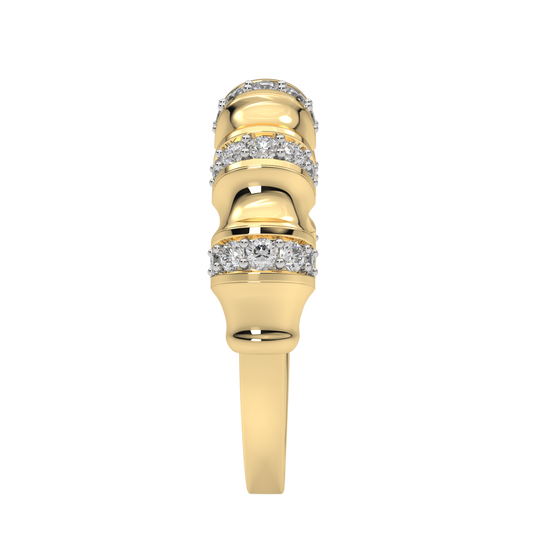 Yellow Gold-Aurora Lab-Grown Diamond Band_view=SIDE