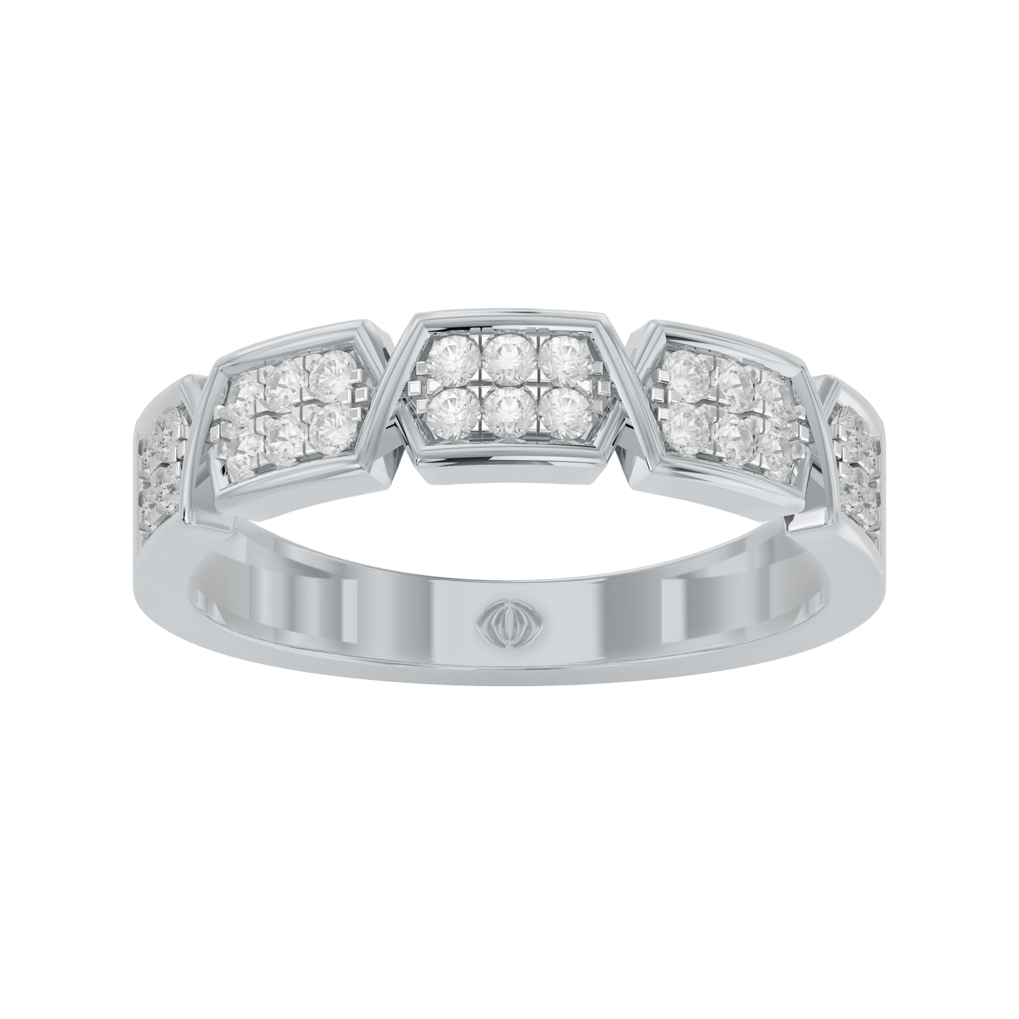 White Gold-Solstice Lab-Grown Diamond Band_view=3DH
