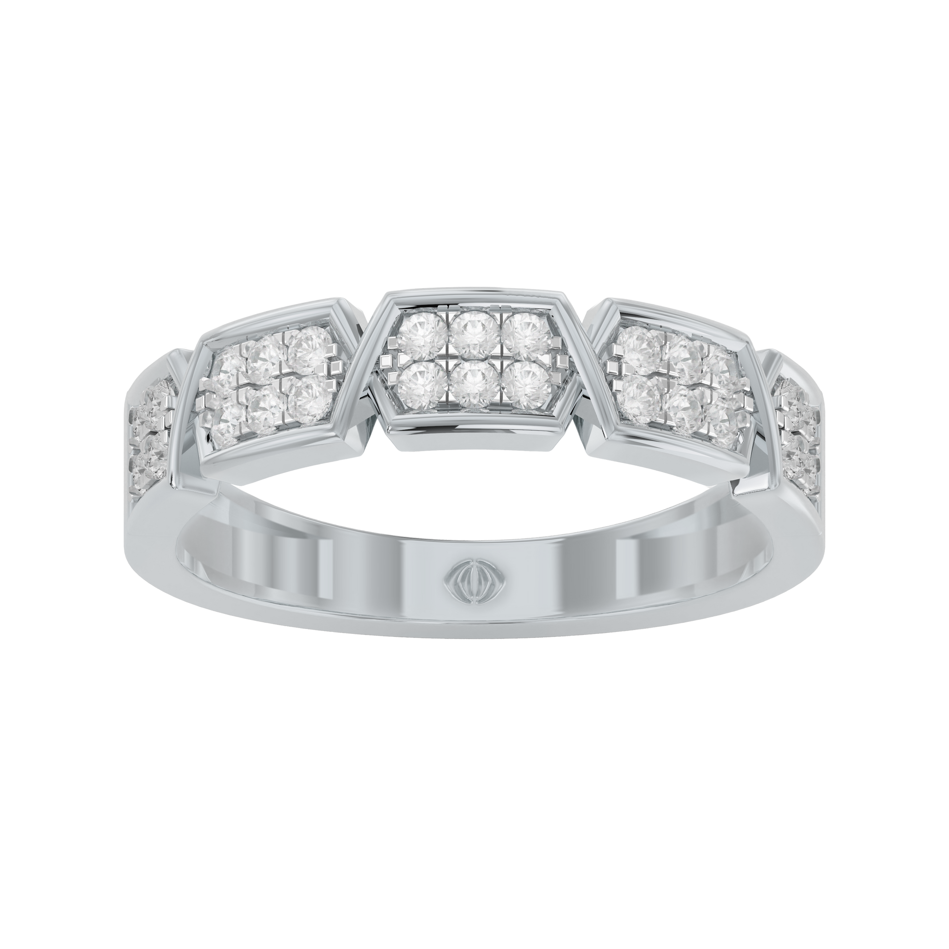 White Gold-Solstice Lab-Grown Diamond Band_view=3DH