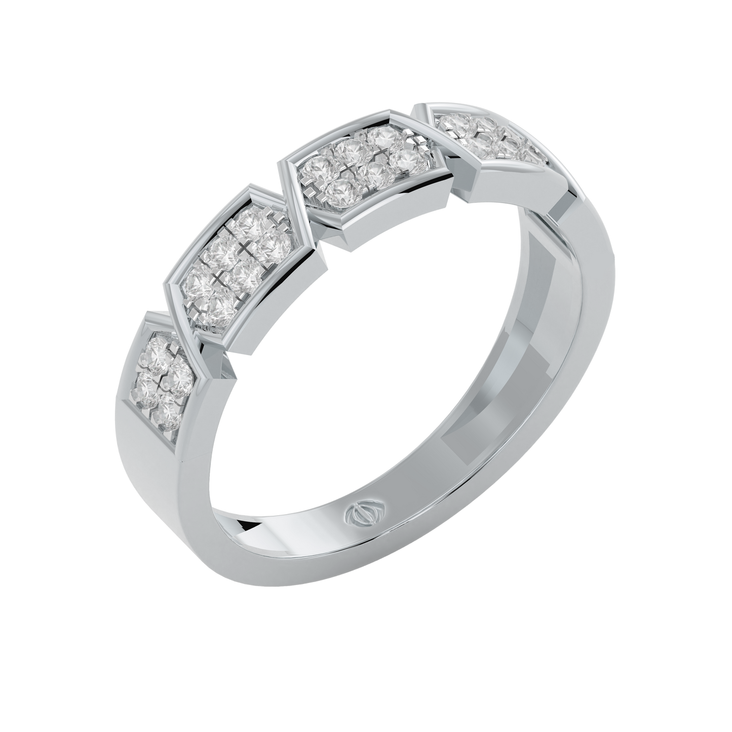 White Gold-Solstice Lab-Grown Diamond Band_view=3DV