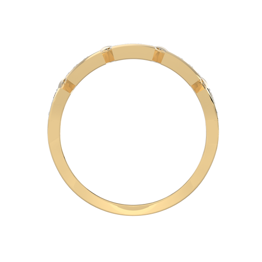 Yellow Gold-Solstice Lab-Grown Diamond Band_view=FRONT