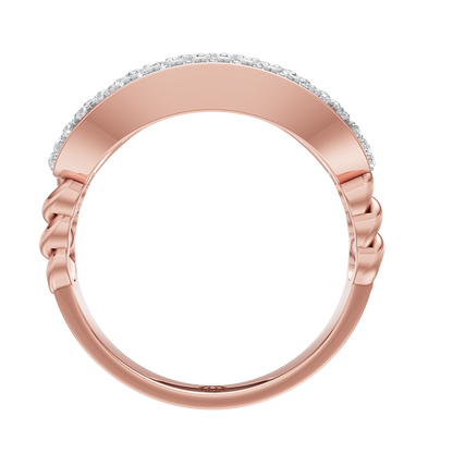 Pink Gold-Interlace Band_view=FRONT