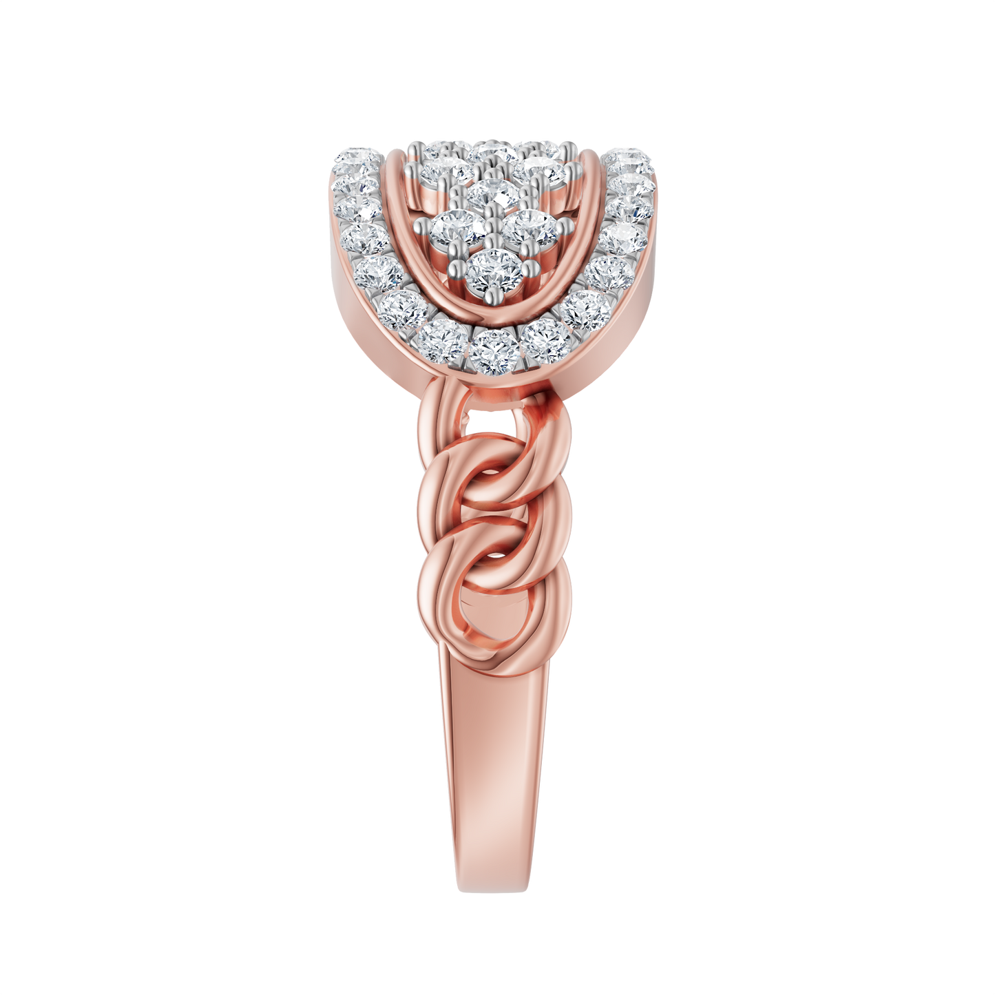 Pink Gold-Interlace Band_view=SIDE