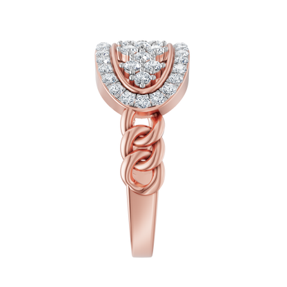 Pink Gold-Interlace Band_view=SIDE