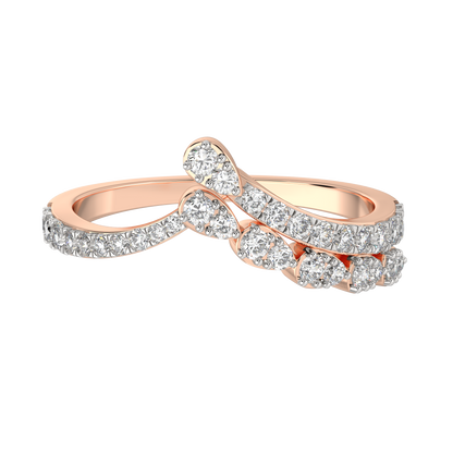 Pink Gold-Serenity Lab-Grown Diamond Ring_view=3DH