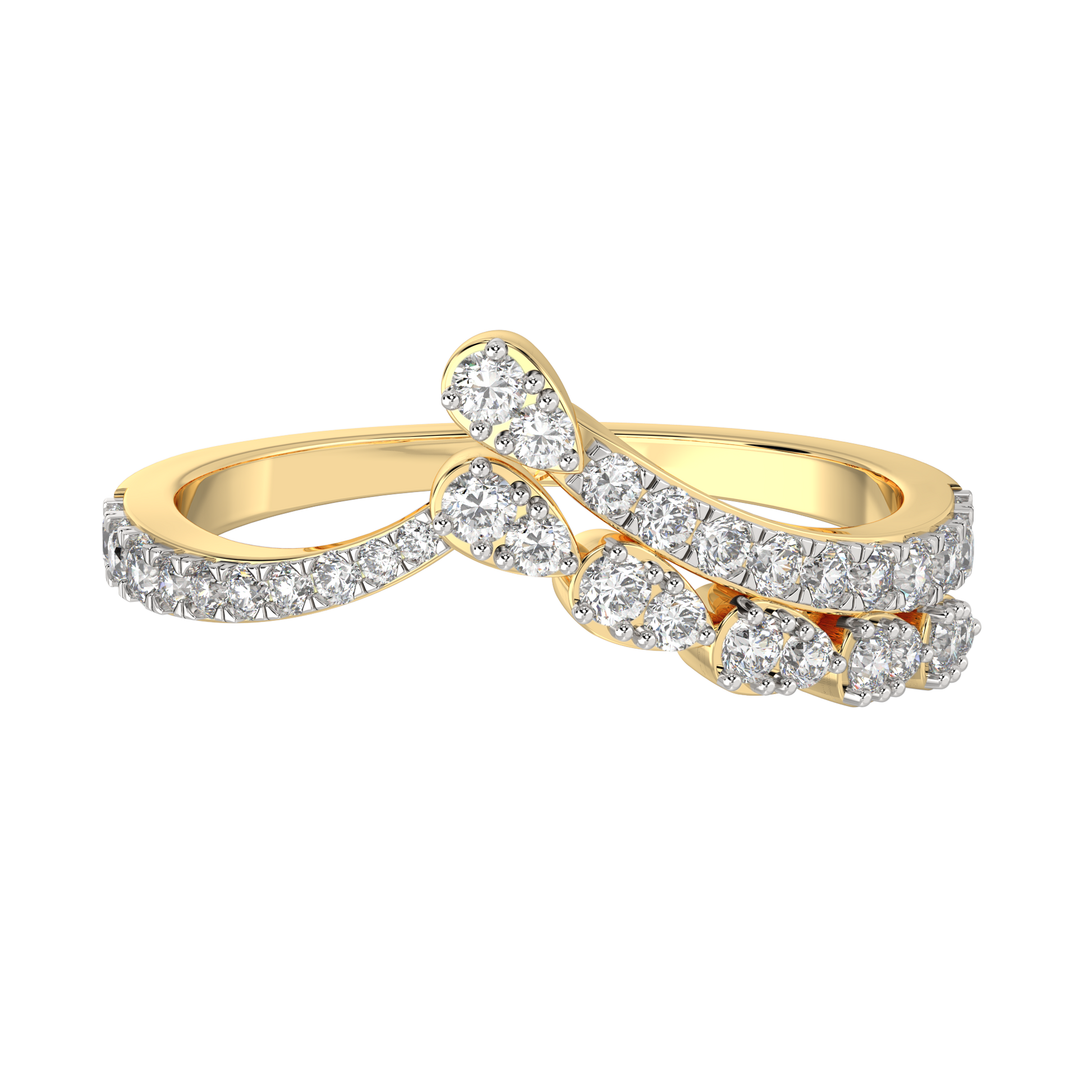 Yellow Gold-Serenity Lab-Grown Diamond Ring_view=3DH