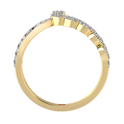 Yellow Gold-Serenity Lab-Grown Diamond Ring_view=FRONT