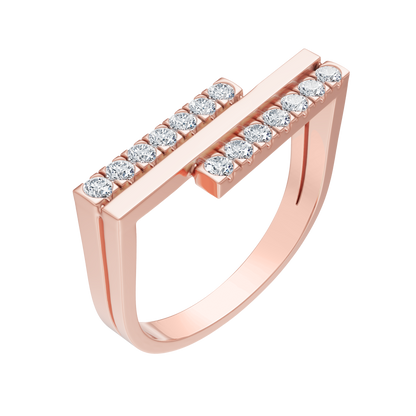 Pink Gold-Vertex Bar Ring_view=3DV