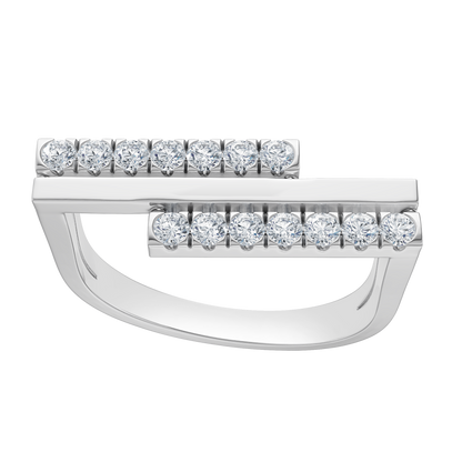 White Gold-Vertex Bar Ring_view=3DH