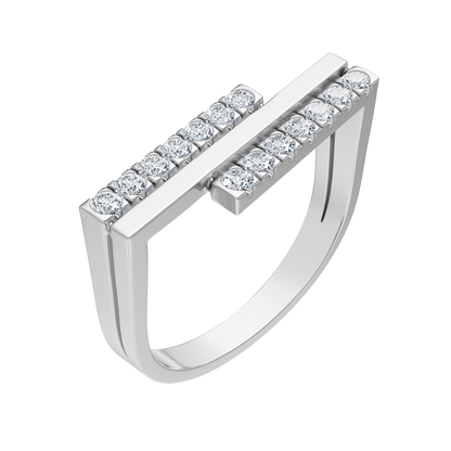 White Gold-Vertex Bar Ring_view=3DV