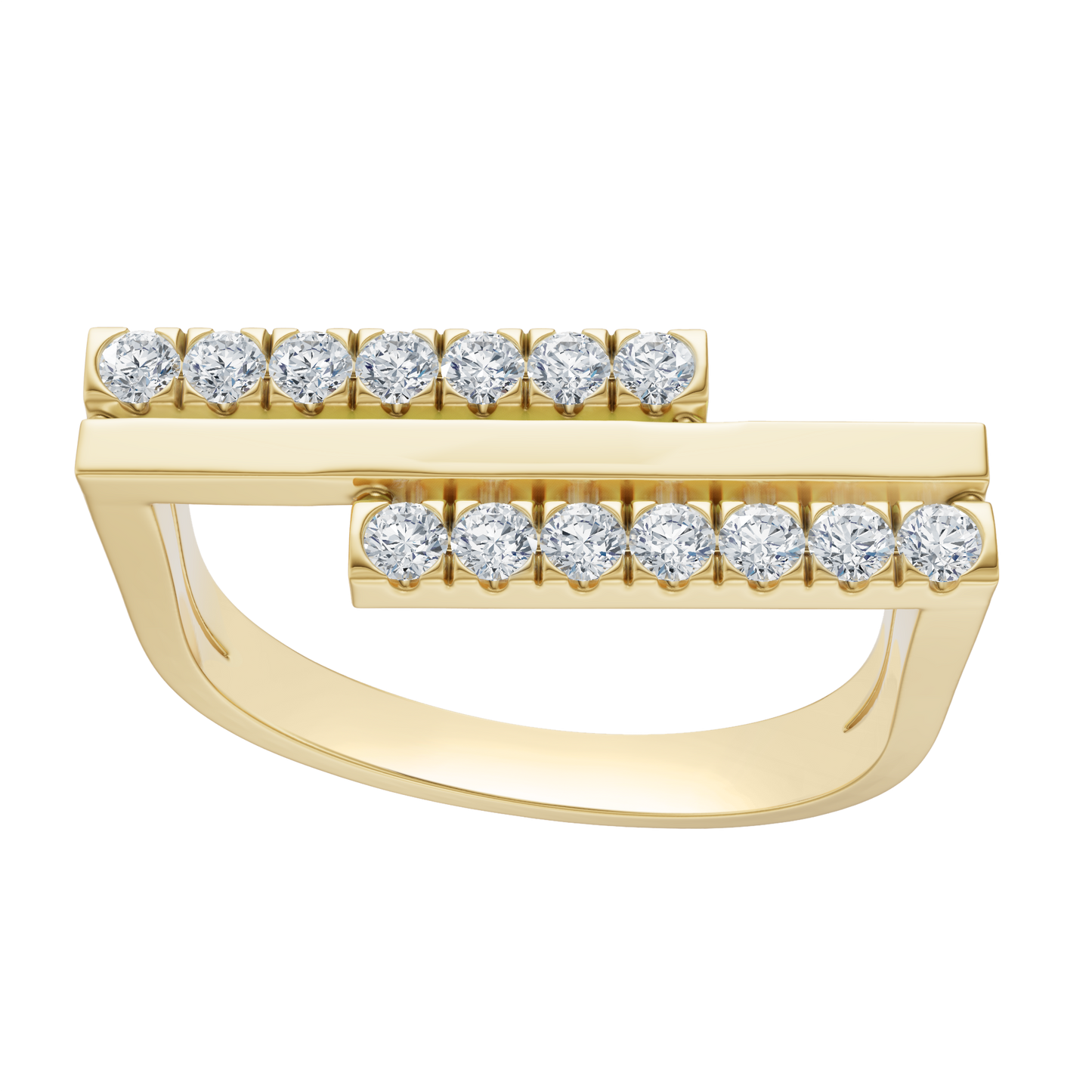 Yellow Gold-Vertex Bar Ring_view=3DH