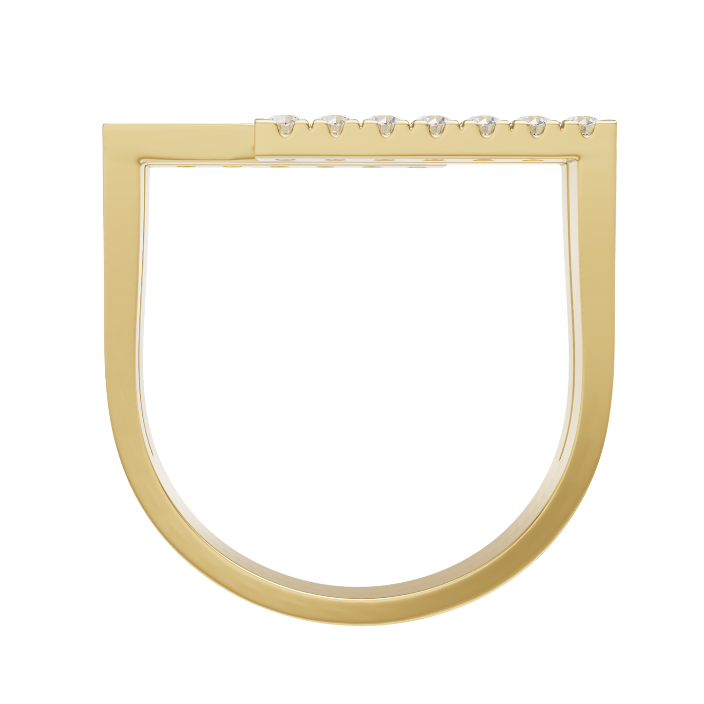 Yellow Gold-Vertex Bar Ring_view=FRONT