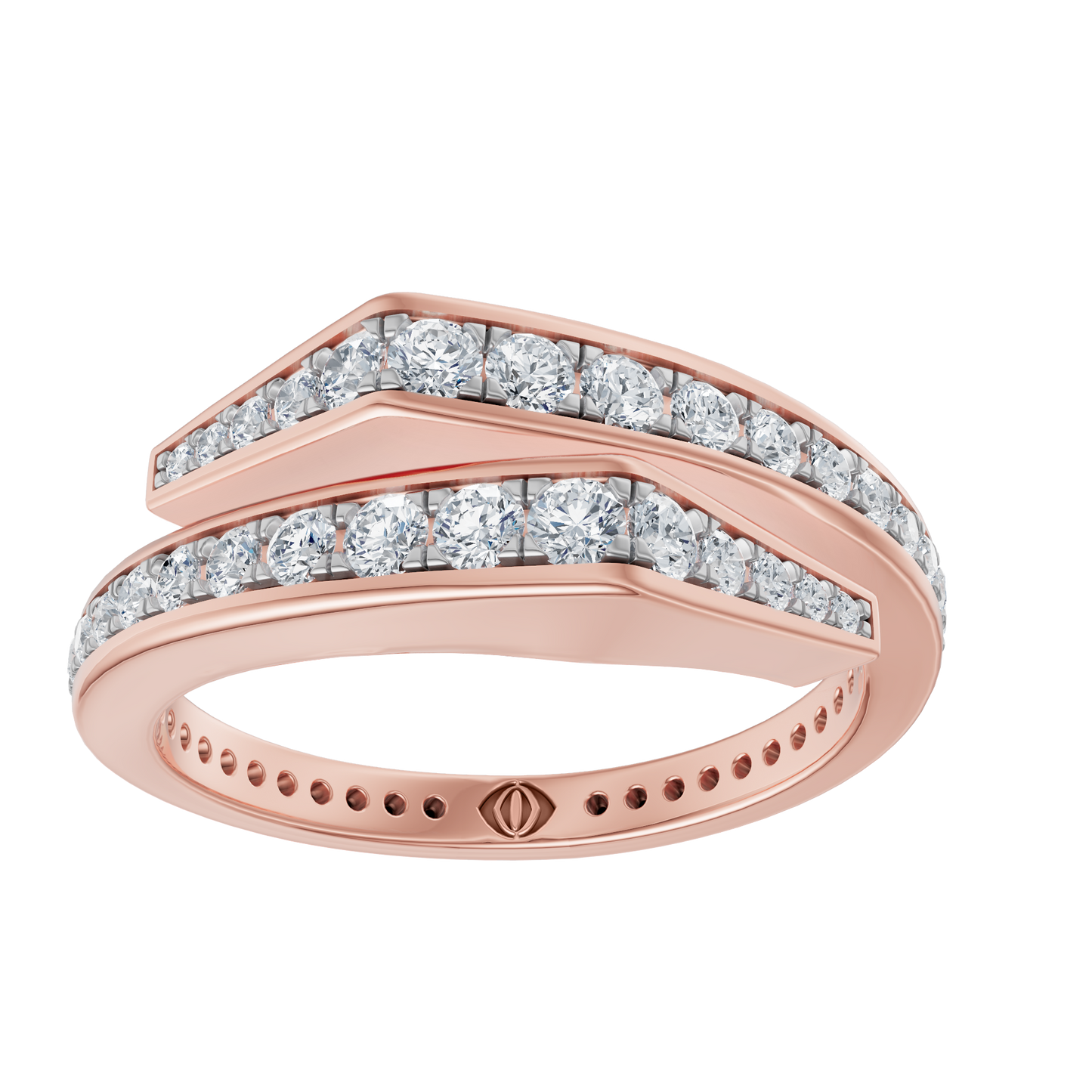 Pink Gold-Poise Bypass Ring_view=3DH