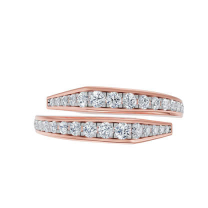 Pink Gold-Poise Bypass Ring_view=TOP