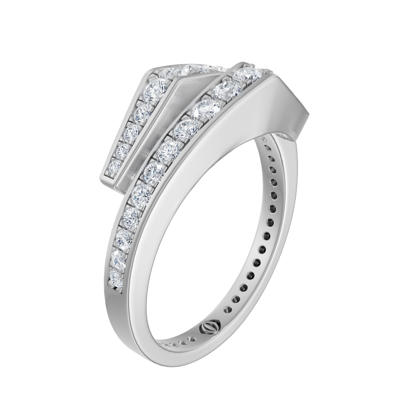White Gold-Poise Bypass Ring_view=3DV