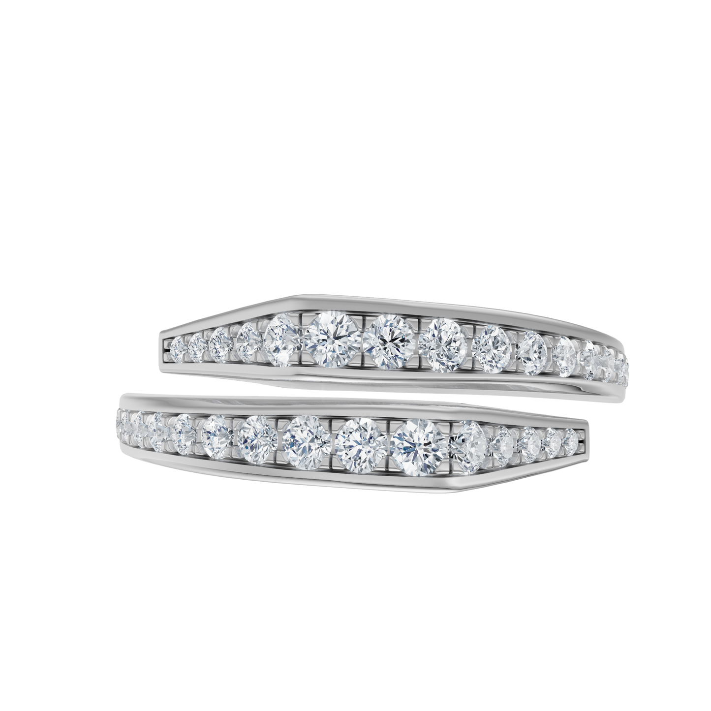 White Gold-Poise Bypass Ring_view=TOP