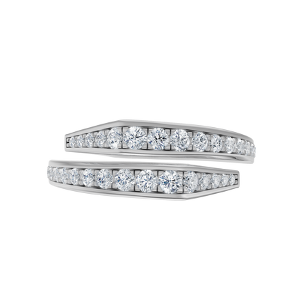 White Gold-Poise Bypass Ring_view=TOP