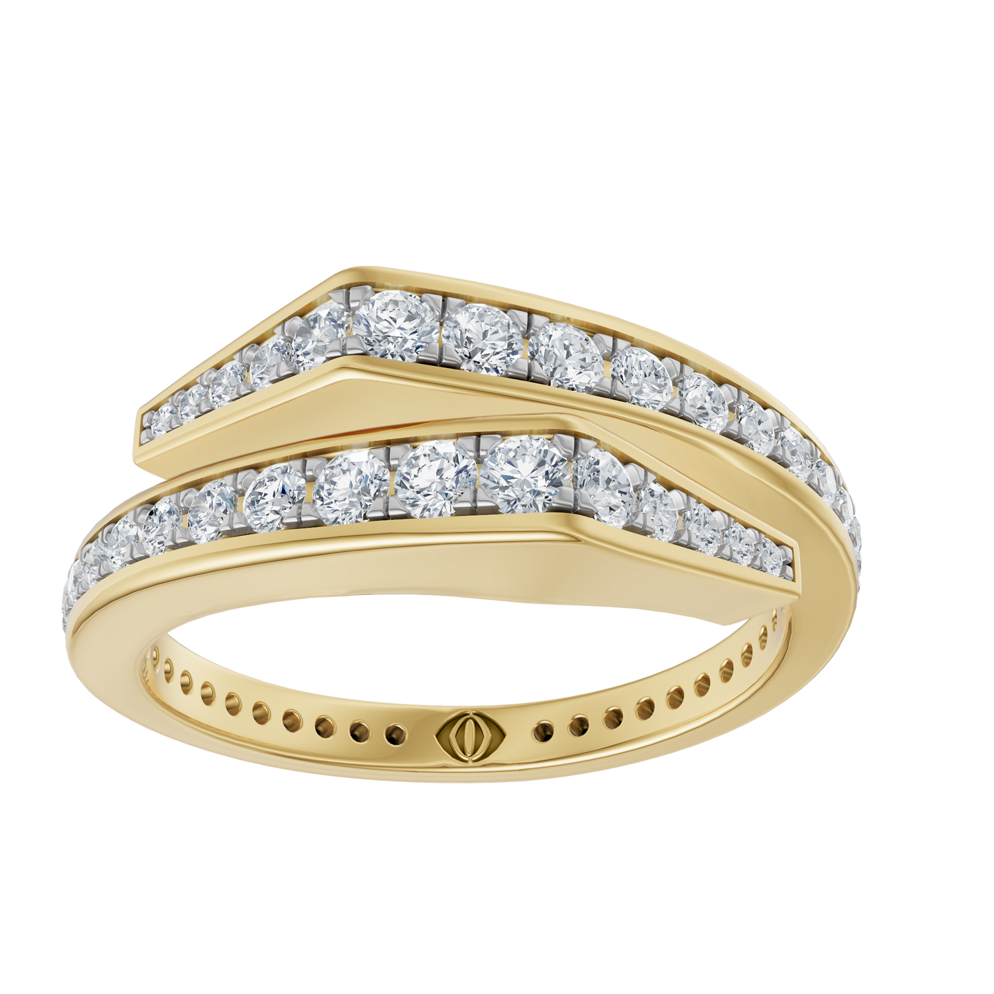 Yellow Gold-Poise Bypass Ring_view=3DH