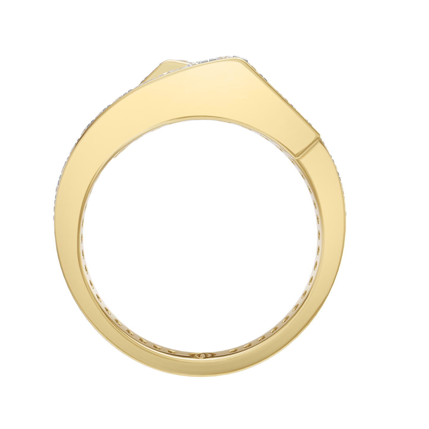 Yellow Gold-Poise Bypass Ring_view=FRONT